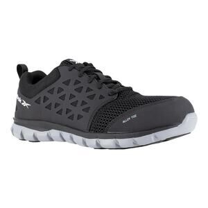 Reebok Women's Black Astroride Work Safety Steel Toe Slip Resistant Shoe | NEW